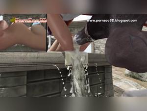 Intense Encounter with a Woman and a Horse in a ZooPorno Video