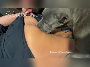 Veronica and her canine lover: the first lesson in bestiality sex