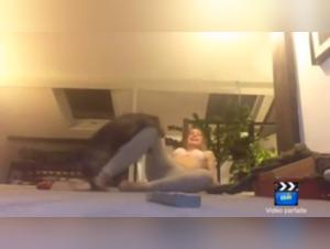 Bestiality sex video: dog humping dancer