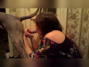 Bestial Encounter: Woman and Dog