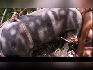 Shocking bestiality: Woman and her dog