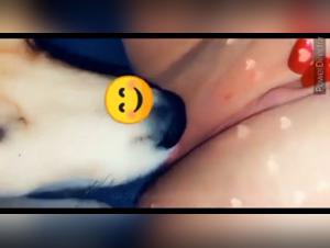 Bestial encounter: woman and dog