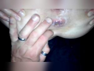 Bestial encounter: woman and dog