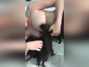 Intimate Moment: Dog and Mistress - Bestial Video