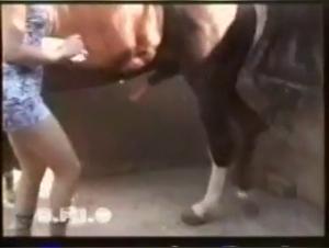 Trans woman with Horse - Extreme XXX Video for Animal Lovers