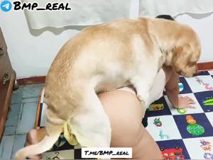 Benita: Dog licks and fucks a woman