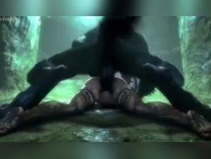 Bestial Encounter: Woman and Dog