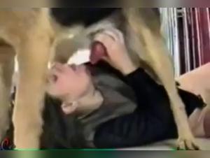 Extreme bestiality: a woman and a dog