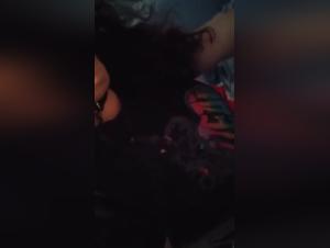 Round and naughty woman lets herself be taken by her dog