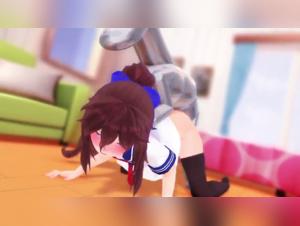 Experience the wildest fantasy of a woman with her robot dog in this extreme 3D sex video