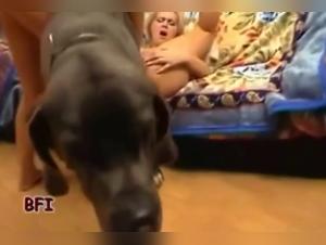 Unmasked Blonde: Hardcore Dog Sex