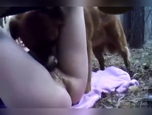 Forbidden Love: Teen's Intimate Moment with a Dog