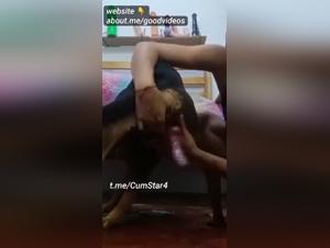 Dog Bangs Her Hard