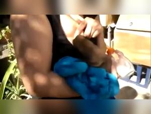 Bestiality video: a woman and her dog