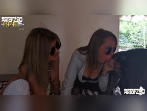 Double blowjob with dog - Bestiality video