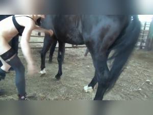 Nadia in a shocking zoophilia video