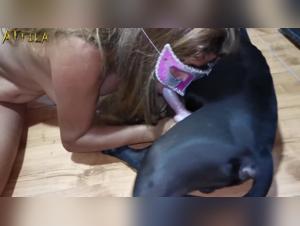Bestiality with a dog: a shocking video
