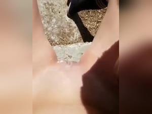 Woman showing off on Insta and her dog in a bestial act