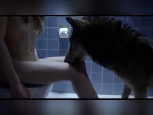 Woman and Dog: An Exciting Encounter