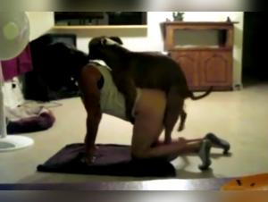 Woman and Dog: A Forbidden Meeting