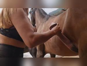 The sex with her dog: a dirty encounter we can't miss