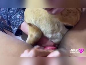 Schwarzblonde Pute & Hund - Bestialitysextaboo, ZOO