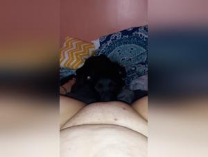 Slut fucks dog NSFW video