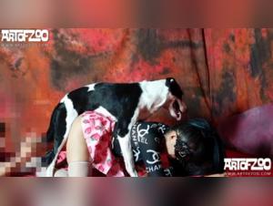 AOZ miss2 and her adventure with a dog