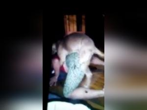 Bestiality: Mature woman and her dog