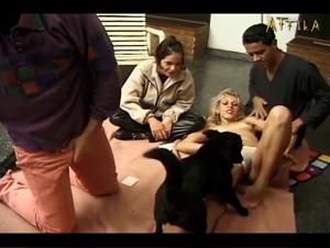 Forbidden Meeting: Woman and Dog