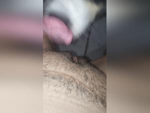 she gets her pussy and ass licked by her dog