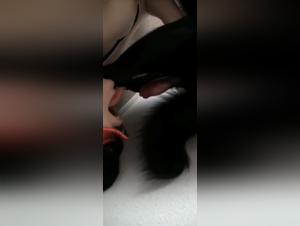 Forbidden meeting: woman and dog