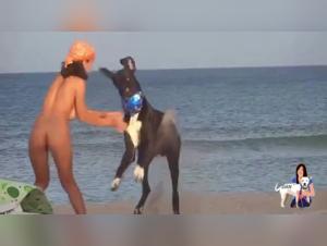Woman and dog: a bestiality video not to be missed