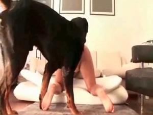 Mature woman and her dog: a shocking zoophilia video