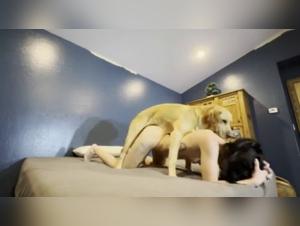 jeune amateur baise chien live