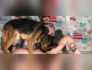 Bestiality sex video: a woman and her dog