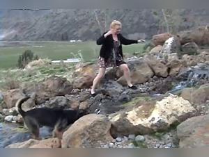 Mature Woman and Her Naughty Dog - Bestiality Sex Video