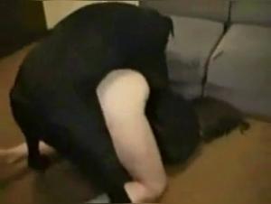 Woman in Leather and Her Four-Legged Companion: A Bestial and Intense Experience