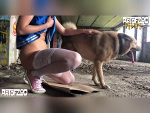 Woman and dog in shocking bestiality video