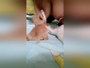 Breastfeeding Puppy - A unique zoophilia video