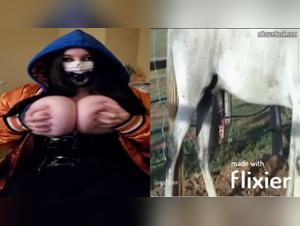 Esskayuwu and the horse: a beastly video not to be missed