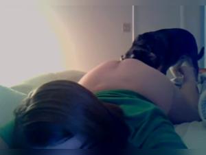 Dog sex video: a teenage girl and her dog