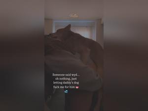 Dog sex video: Teenage girl and her dad's dog