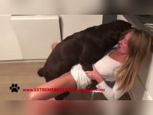Blonde and Horny female dog: A Bestial Encounter Not to Be Missed